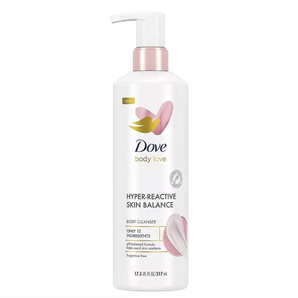 Body Love Hyper-Reactive Skin Balance Body Wash - White